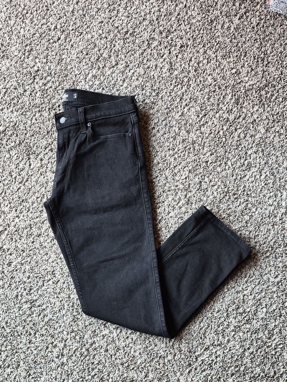 Hollister Slim Straight Advanced Stretch Black Jeans W31 L30